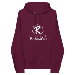 R RESILIAN DARK UNISEX ECO HOODIE