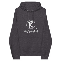 R RESILIAN DARK UNISEX ECO HOODIE