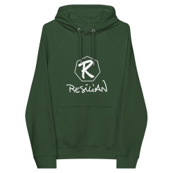 R RESILIAN DARK UNISEX ECO HOODIE