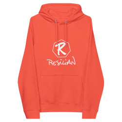 R RESILIAN ORANGE UNISEX ECO HOODIE