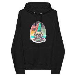 SURF SKULL UNISEX ECO HOODIE