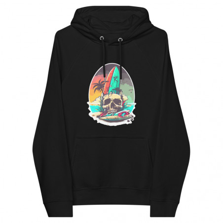 SURF SKULL UNISEX ECO HOODIE