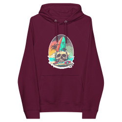 SURF SKULL UNISEX ECO HOODIE