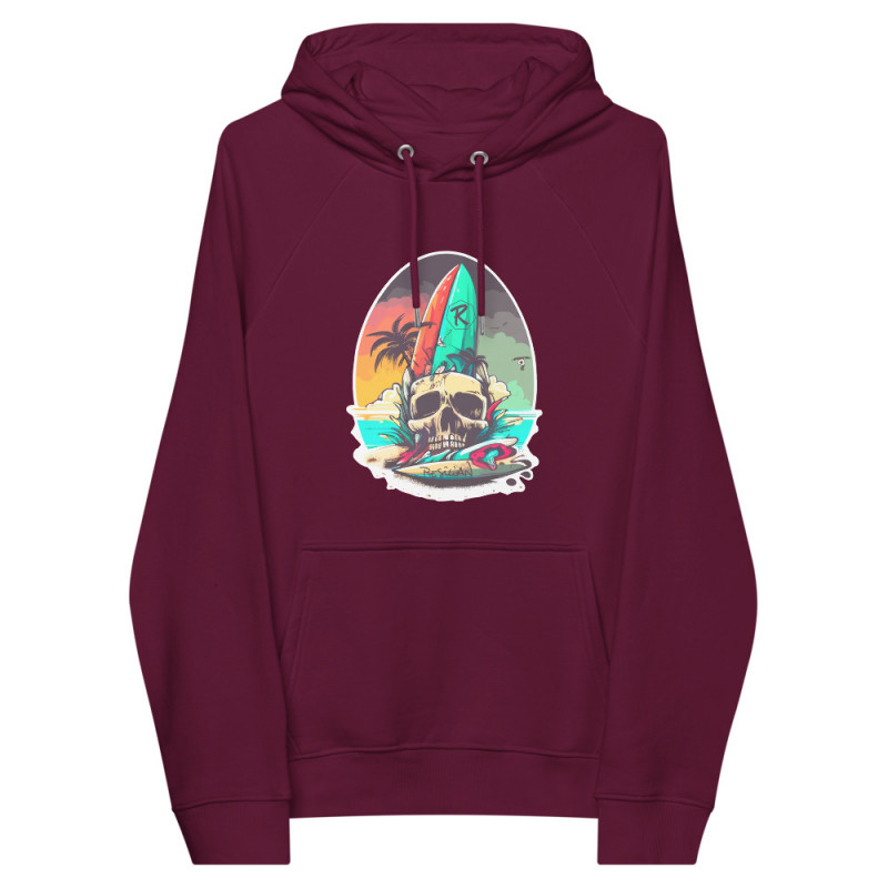 SURF SKULL UNISEX ECO HOODIE