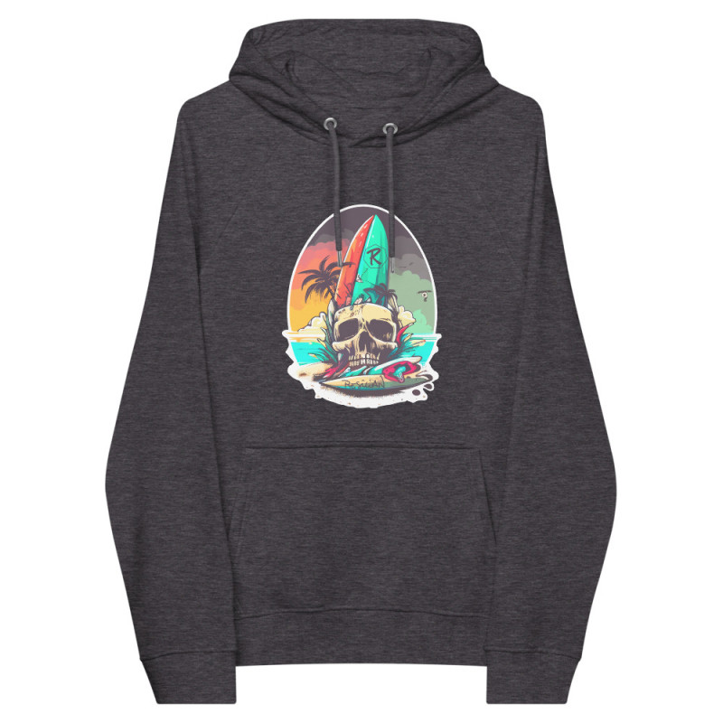 SURF SKULL UNISEX ECO HOODIE