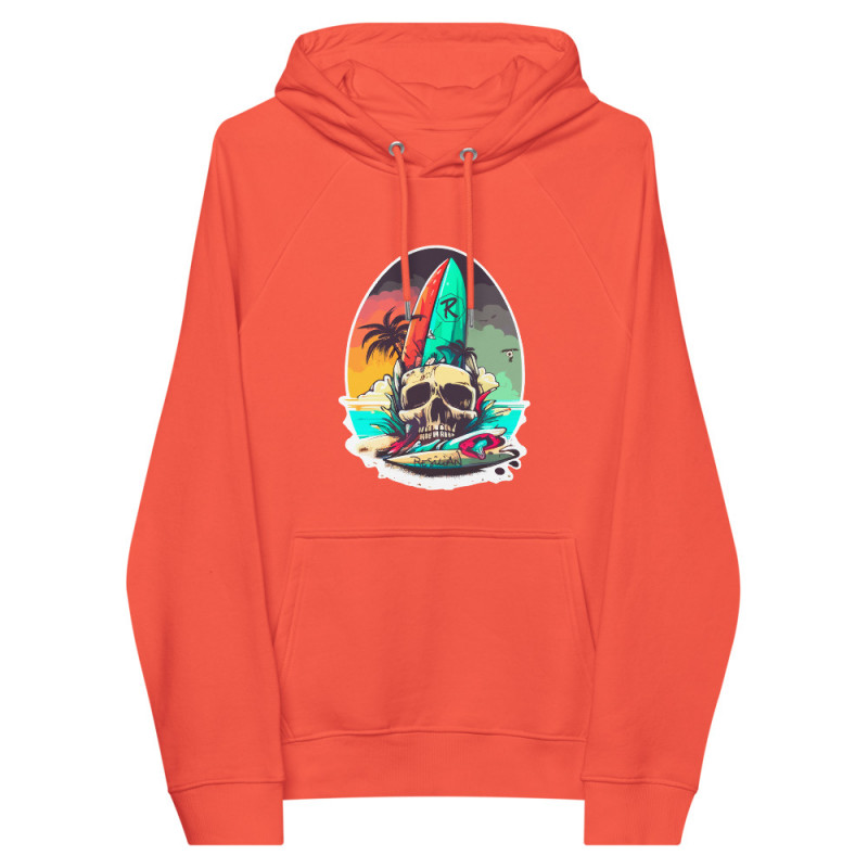 SURF SKULL UNISEX ECO HOODIE