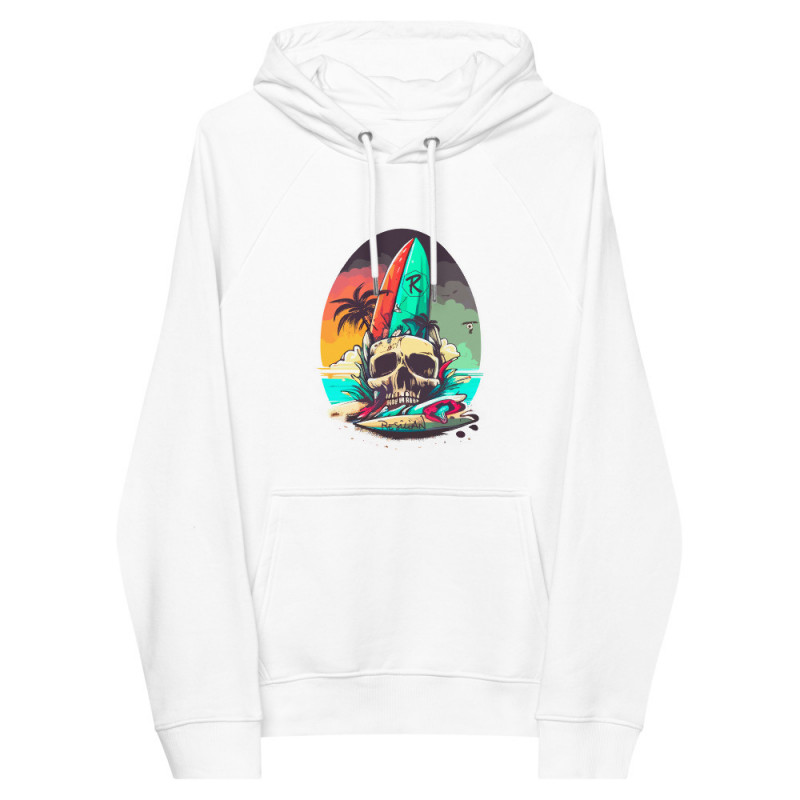 SURF SKULL UNISEX ECO HOODIE